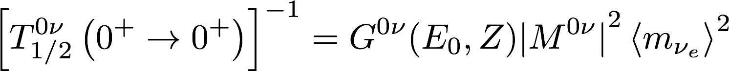 Decay Rate Equation for neutrinoless double beta decay